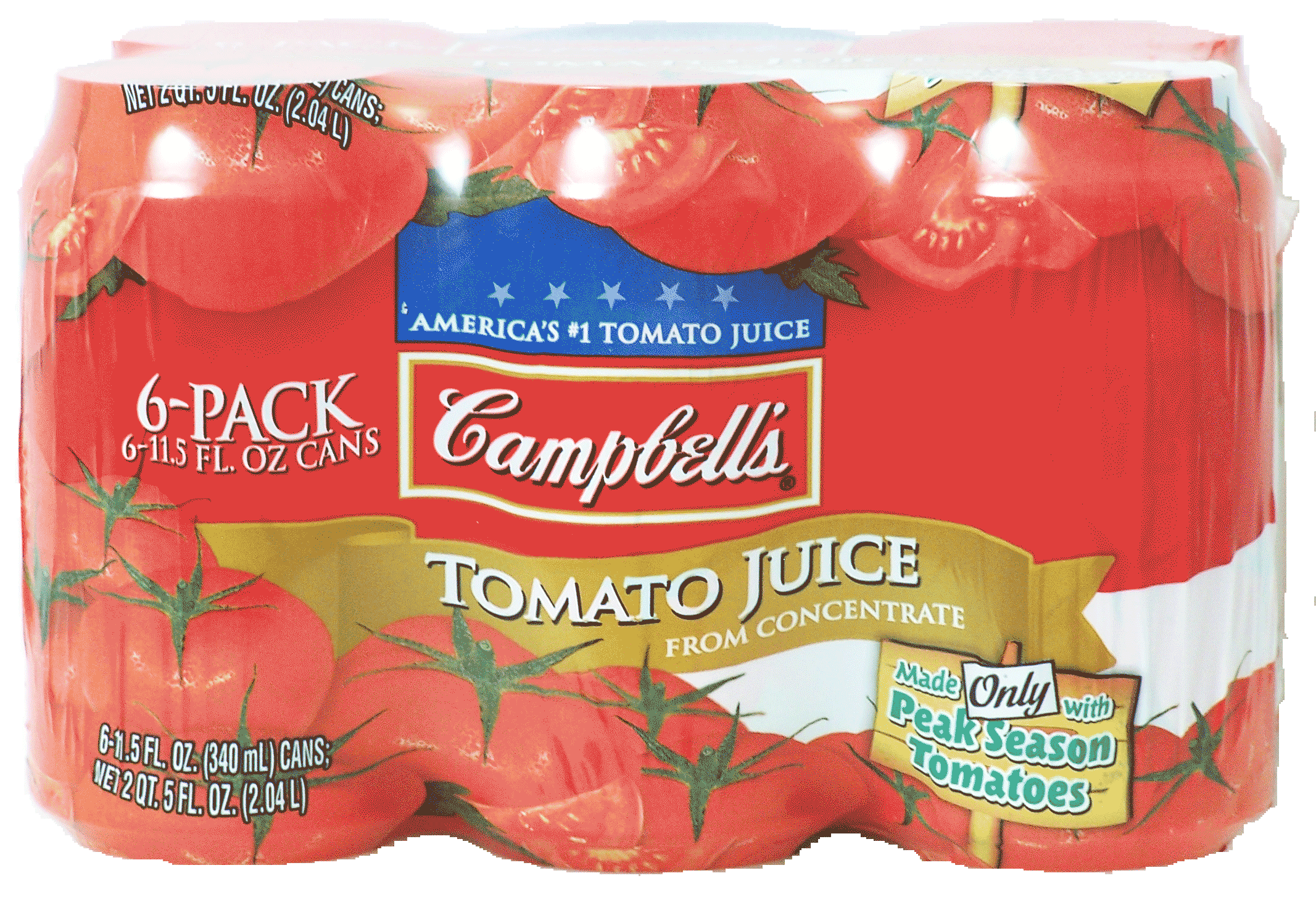 Campbell's  tomato juice from concentrate, 6-11.5 fl. oz. cans Full-Size Picture